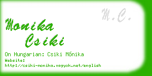 monika csiki business card